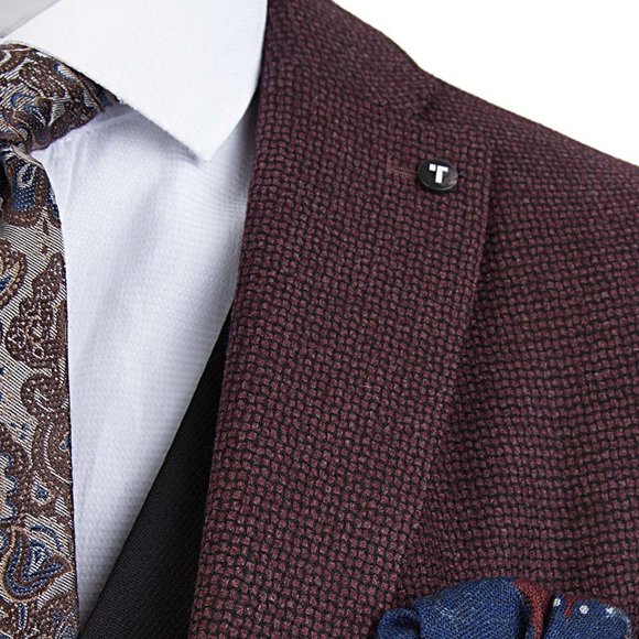 Unique TWEEN Burgundy Mix and Match Suit - Picture 5 of 5